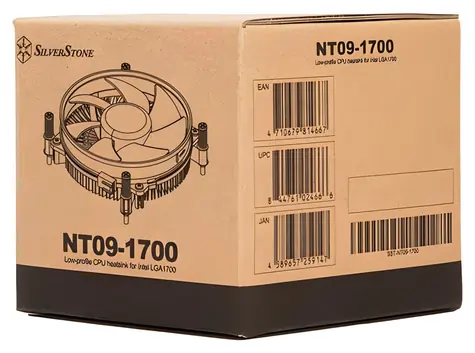 Silverstone SST-NT09-1700 / CPU-Kühler / Sockel 1700 / 92-mm-Lüfter / Höhe 45 mm