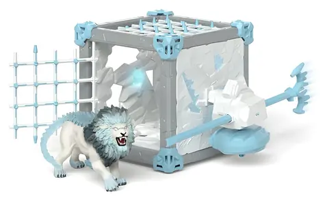 Schleich Eldrador 42766 Eislöwe Schlachthöhle Figur / ab 6 Jahren
