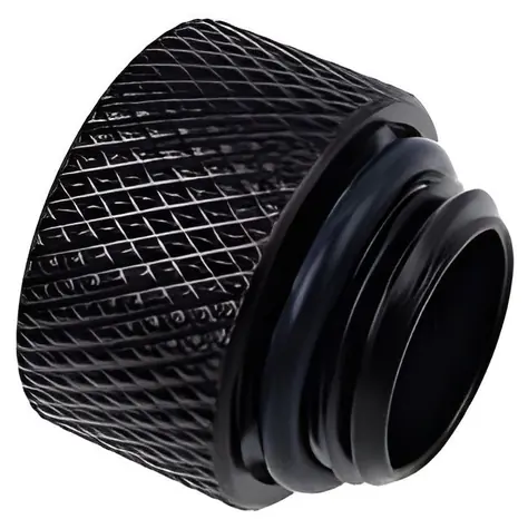Alphacool Eiszapfen 10 mm G1/4 schwarz / Verlängerungsanschluss / Wasserkühlung / Messing / Gerade