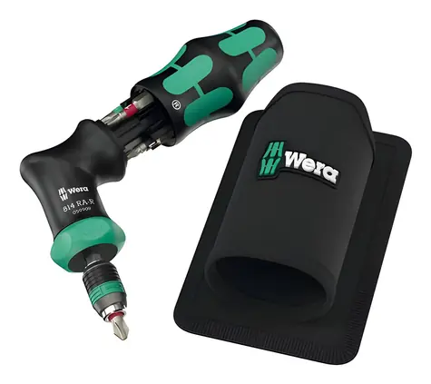 Wera Kraftform Kompakt Pistole RA- R 1 / Bit-Schraubendreher / Ratsche / Rapidaptor