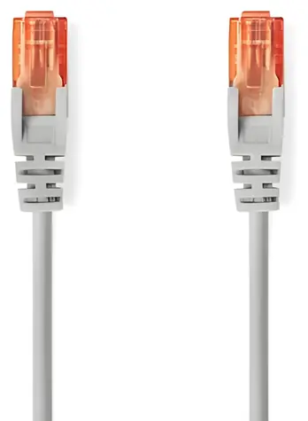 Nedis CAT6 U/UTP grau / Patchkabel / RJ45 / Rund / PVC / 0,25 m