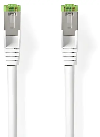 Nedis CAT8.1 S/FTP weiß / Netzwerkkabel / RJ45 - RJ45 / 1 m / LSZH