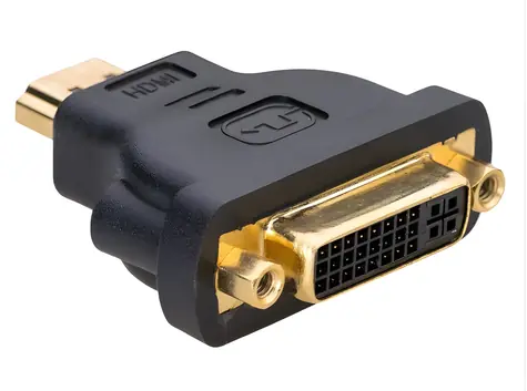 Akyga schwarz / Adapter / DVI (F) - HDMI (M) / Duplex