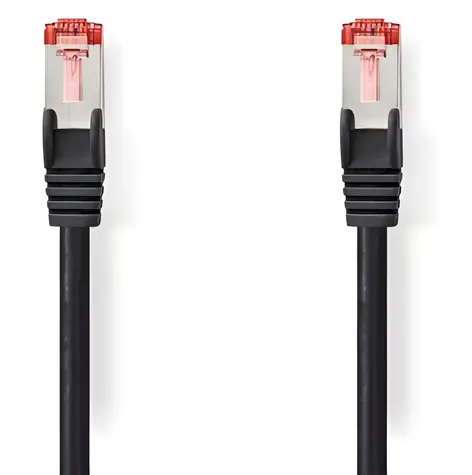 Nedis SFTP CAT6 schwarz / Patchkabel / RJ45-RJ45 / 3 m / LSZH