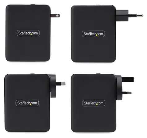StarTech 140W GaN schwarz / Netzteil / 3x USB-C / 1x USB-A / Power Delivery