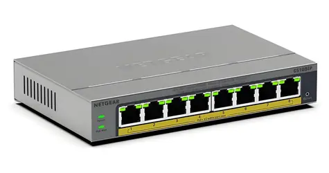 Netgear GS108EP-100EUS / Switch / 8x 10/100/1000 Mbit/s / VLAN / QoS