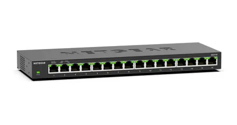Netgear GS316-300EUS schwarz / Switch / 16x 10/100/1000 Mbit/s / unmanaged