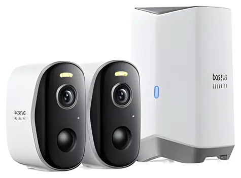 Baseus Security N1 weiß / Outdoor-IP-Kamera / 2er-Set / 2K-Auflösung