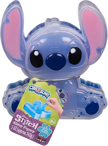 CRA-Z-SLIMY Stitch Slime / Glitzerkonfetti / Stitch-förmiger Behälter