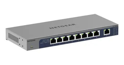 Netgear GS108MX-100EUS / Switch / Metall / Lüfterlos / MAC-Tabelle 16000 Artikel