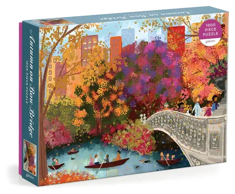 Galison Puzzle Herbst auf der Bow Bridge / 1000 Teile / ab 8 Jahren