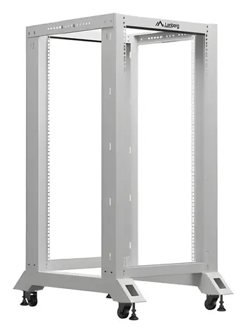 Lanberg Open Rack 22U grau / Rackschrank / 19" / 600×800 mm / Tragfähigkeit 600 kg