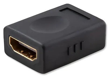 Savio CL-111 HDMI - HDMI-Adapter FF schwarz / Adapter / Gerade / Stecker-Stecker-Kupplung