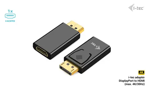 i-TEC Passiver DisplayPort-zu-HDMI-Adapter / Reduzierung / DisplayPort - HDMI / 4K 30Hz / DP++