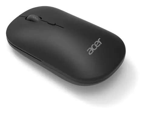 Acer AMR130 schwarz / Kabellose Maus / Ergonomischer optischer Sensor / 1600 DPI / USB + Bluetooth 5.2 / 4 Tasten