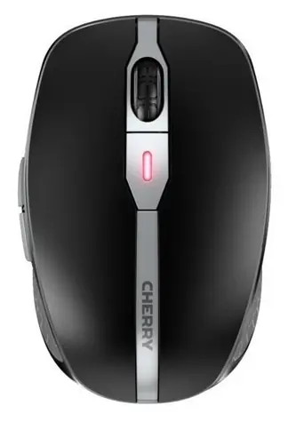Cherry MW 9100 schwarz / Kabellose Maus / Bluetooth 4.0 und 2,4 GHz / 1000-2400 DPI / USB-C-Ladeanschluss