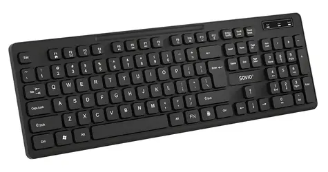 Savio KB-02 schwarz / Tastatur / Kabellos / 2,4 GHz / QWERTZ