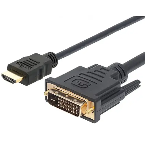 Techly ICOC-HDMI-D-018 schwarz / Kabel HDMI - DVI-D / 1,8 m / Full HD