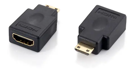 HDMI Equip - Mini-HDMI schwarz / Reduzierung / Full HD 60Hz / vergoldete Anschlüsse