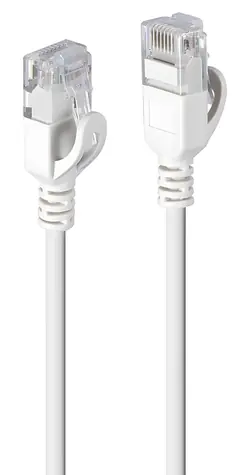 Lindy Cat6a U/UTP Ultra Slim grau 0,3 m / Patchkabel / RJ-45 / halogenfreier LSZH-Mantel