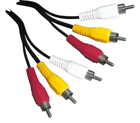 Schwaiger AV-Kabel 3x Cinch schwarz / Audio-/Videokabel / 1,5 m / geschirmt