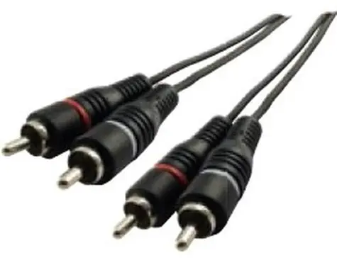 Schwaiger Audiokabel 2x Cinch - 2x Cinch 5 m schwarz / Audiokabel / CINCH (RCA) / Verbindungskabel