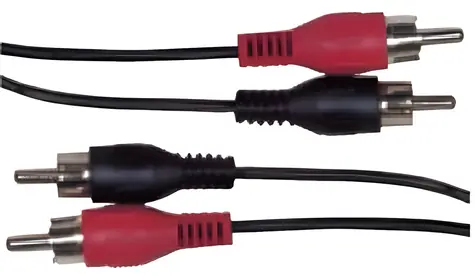 Schwarzer Schwaiger Audio-Anschlusskabel / 2x Cinch - 2x Cinch / 10 m