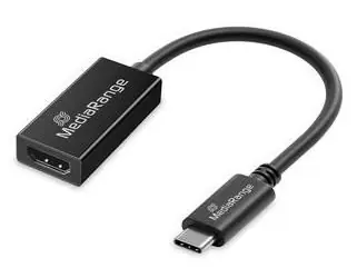 MediaRange / USB-C-zu-HDMI-Adapter / Full HD 1920×1080 / 60 Hz / 20 cm Kabel