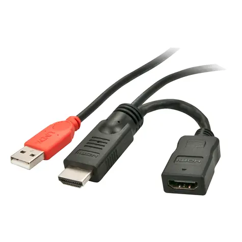 Lindy HDMI-Netzteil mit USB-A / Adapter / 5 V / 0,15 m