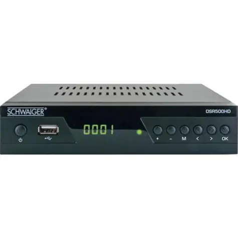 Schwaiger DSR500HD / Satellitenreceiver / DVB-S/S2 / Full HD / HDMI / USB / LED-Display
