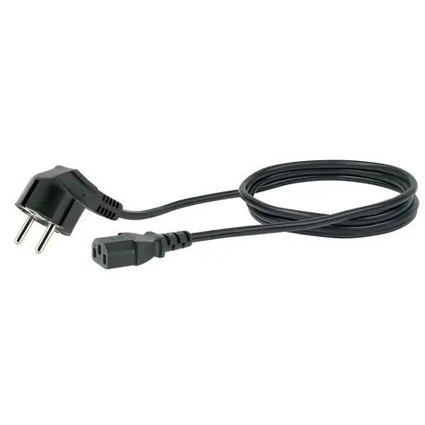Schwaiger Netzkabel mit Netzstecker - C13 schwarz / Netzkabel / 1,8 m / 230 V