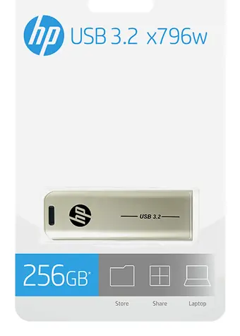 HP x796w 256 GB silber / USB-Stick / USB 3.2 Gen 2 / 75 MB/s