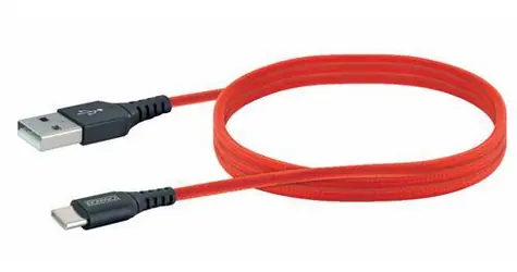Schwaiger USB-A-auf-USB-C-Kabel rot / USB-Kabel / USB 2.0 / 480 Mbit/s / 1,2 m