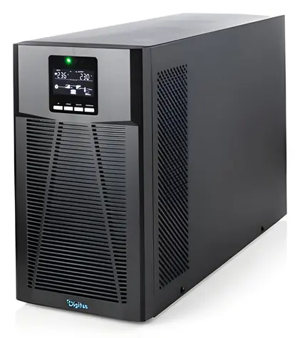 Digitus USV 2000VA/2000W Tower Online / USV-Notstromversorgung / Doppelwandler / Reine Sinuswelle / 8x IEC C13 / LCD