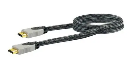 Schwaiger HDMI-Kabel schwarz / HDMI-Kabel / High Speed / Ethernet / vergoldete Anschlüsse / 1,5 m