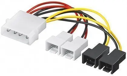 Goobay 93632 Molex - 2x Lüfter / Netzteil / 12V, 5V / 0,15 m