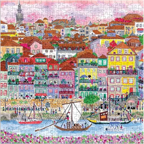 Galison Quadratisches Puzzle Farben Porta / 500 Teile / 51 × 51 cm