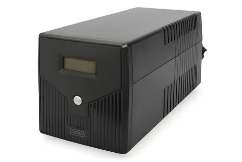 Digitus Line-Interactive USV / USV-Notstromversorgung / 2000 VA / 1200 W / 12 V / 9 Ah, 2x Akkus / 4X Schuko / USB / RJ45 / LCD