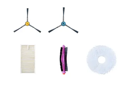 Midea V12 Ersatzteilset / Zubehör / 6x Seitenbürste / 2x Walze / 3x HEPA-Filter / 4X Wischmopp / 3x Beutel