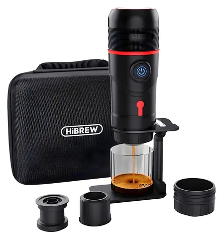 HiBREW H4 Premium / Tragbare 3-in-1-Kapselkaffeemaschine / Nespresso & Dolce Gusto / 15 bar / 80 W