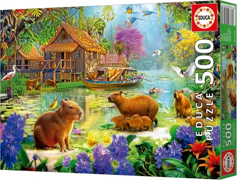 Educa Puzzle Capybara Village / 500 Teile