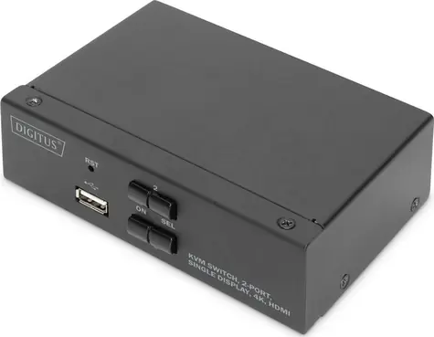 Digitus DS-12870 / KVM-Switch / 2 Computer / HDMI 4K / USB / Audio