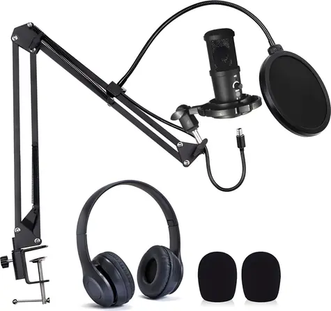 EasyPix MyStudio Podcast- Kit / Mikrofon / Podcast-Kit mit Kopfhörern