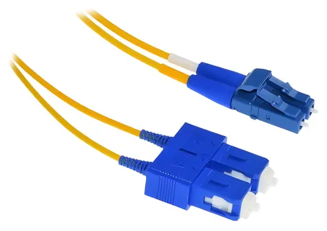 Xtendlan FO Patchkabel LC-SC 2 m / Optisches Patchkabel / 9/125 Duplex / G.657.A1 ultraflexibel / LS0H / 2 mm