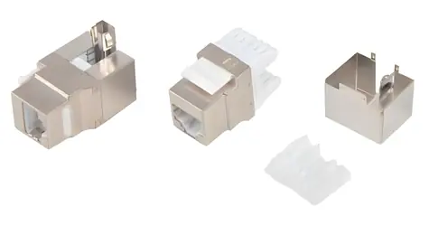 Xtendlan Keystone-Buchse RJ45 CAT5e / Keystone-Buchse / STP / Werkzeuglos / Einrasten