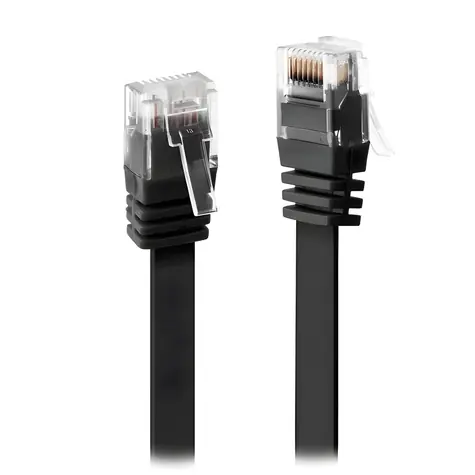 Xtendlan Cat6 UTP schwarz / Patchkabel / flach / 7 m