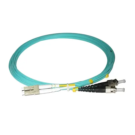 Xtendlan FO Patchkabel LC-ST / Optisches Patchkabel / 10 m / 50/125 OM3 Duplex / LS0H