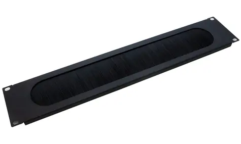 Xtendlan Patchpanel mit Bürste 2HE / Patchpanel / 2HE / 19"-Rack / Mit Bürste