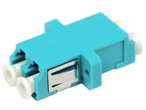 Xtendlan LC-LC Duplex-Adapter MM OM3 Cyan / Optischer Adapter / Multimode 50/125 / Duplex