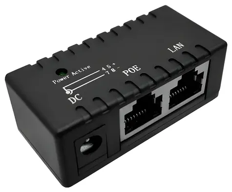 Xtendlan POE-PAS / Passiver PoE-Injektor / 100Base-T / Eingang und Ausgang 5-48V / ohne Netzteil